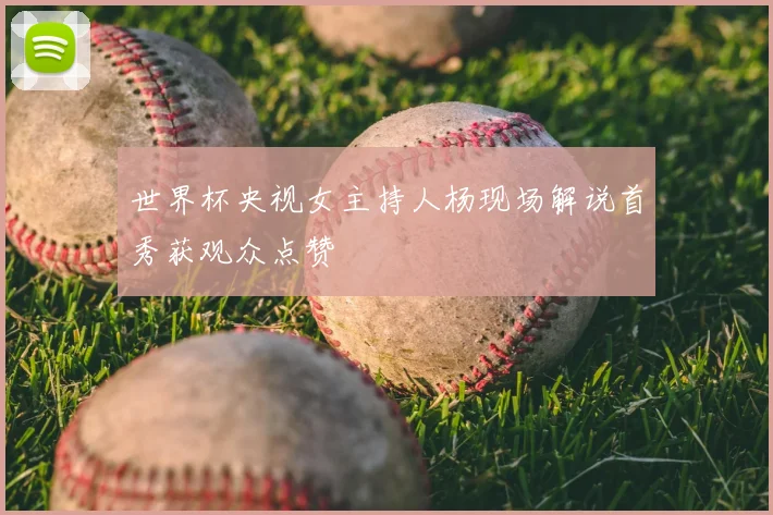 世界杯央视女主持人杨现场解说首秀获观众点赞